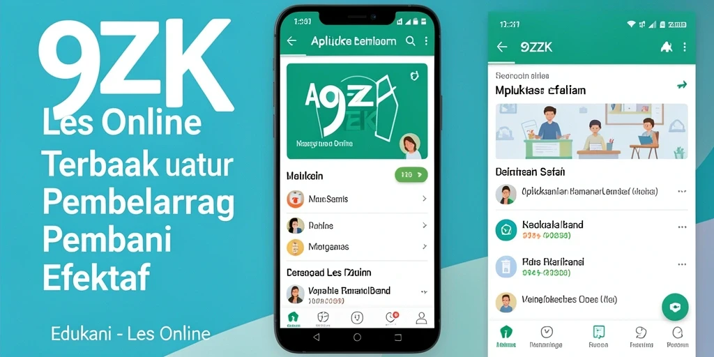 Antarmuka inovatif 9ZK untuk les online.