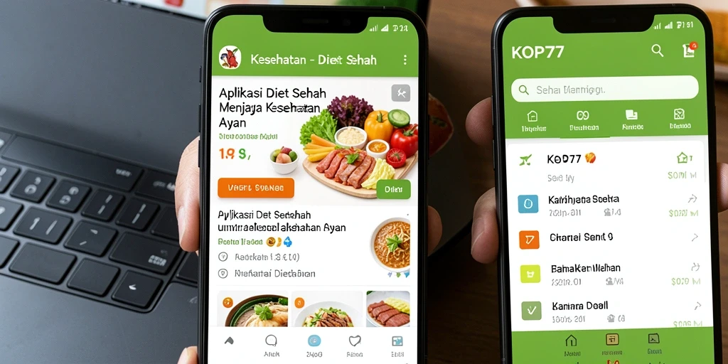 Tampilan antarmuka aplikasi KOPI77 yang menarik dan informatif.