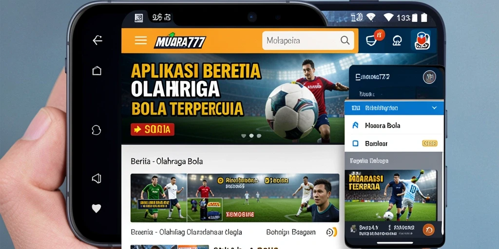 Antarmuka sederhana MUARA777 untuk berita olahraga bola.
