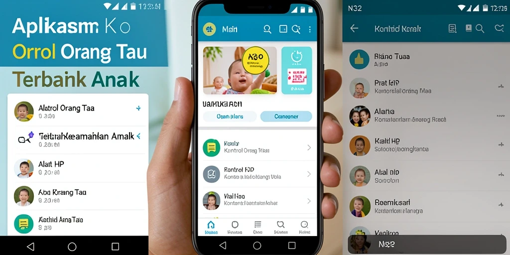 Tampilan antarmuka N32 yang intuitif untuk kontrol orang tua.