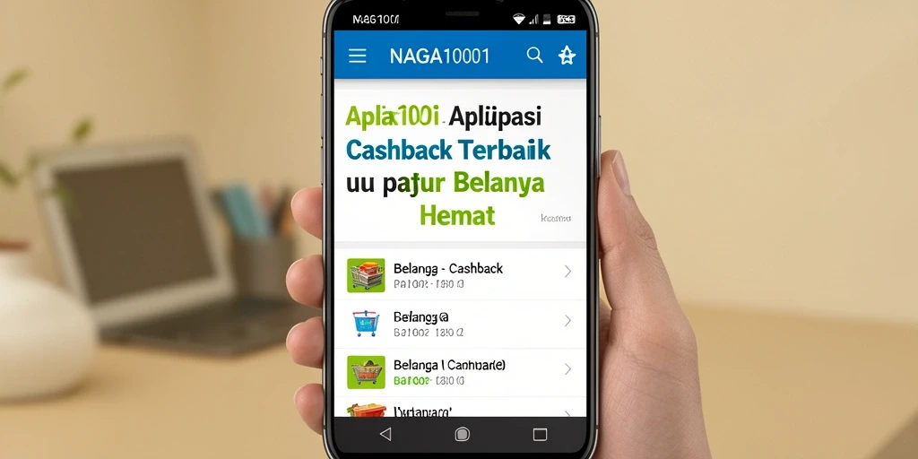 Screenshot antarmuka NAGA1001 menunjukkan fitur cashback yang menarik.
