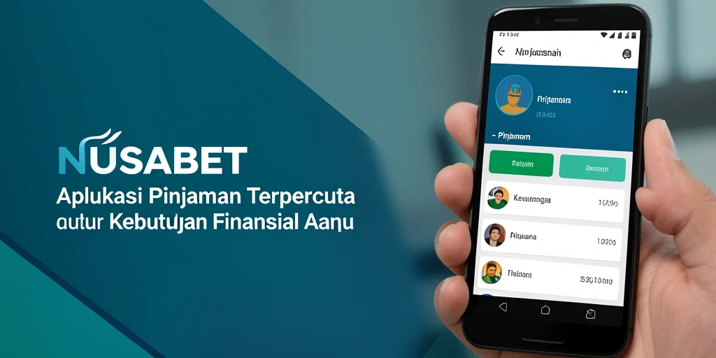 Antarmuka pengguna NUSABET yang sederhana dan intuitif untuk pinjaman.