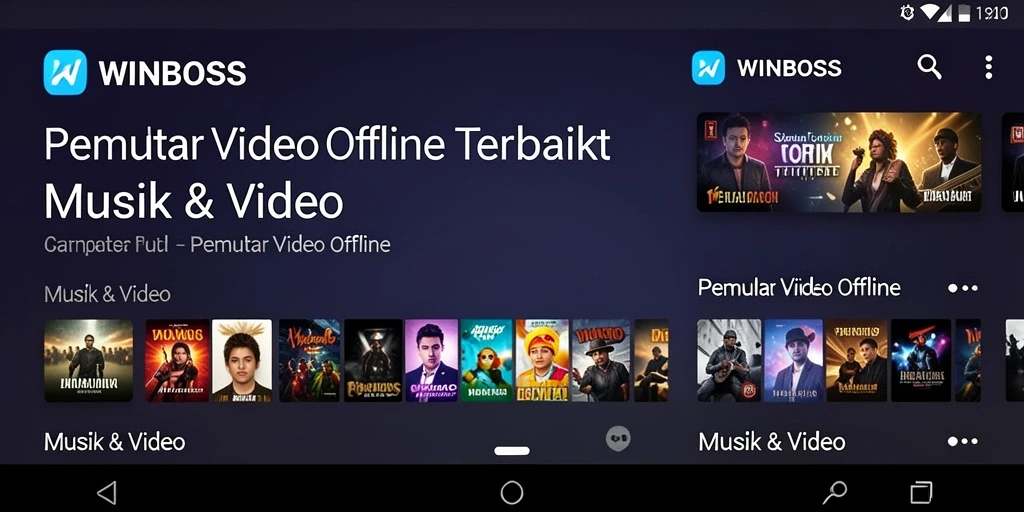 Screenshot utama <strong>WINBOSS</strong> menampilkan antarmuka pengguna yang sederhana dan fungsional.